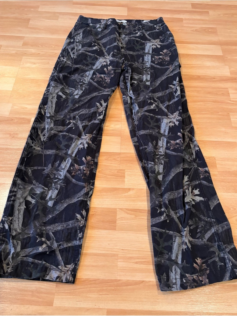 PacSun Baggy Black & Gray Camouflage  Jeans